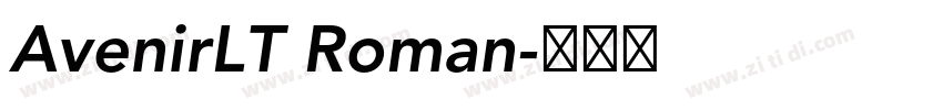 AvenirLT Roman字体转换